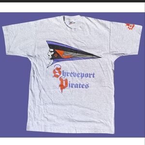 Vtg 1994 CFL USA Football Shreveport Pirates Graphic Tee XL Single Stitch